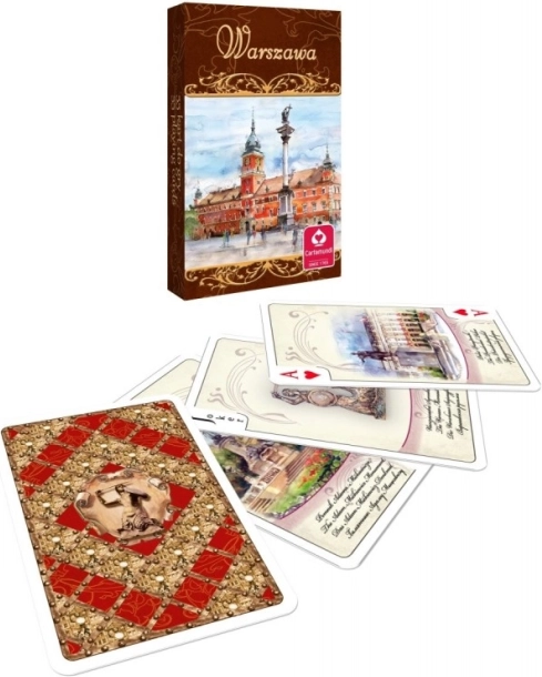 Speelkaarten Aquarellen – Warschau, 55 kaarten