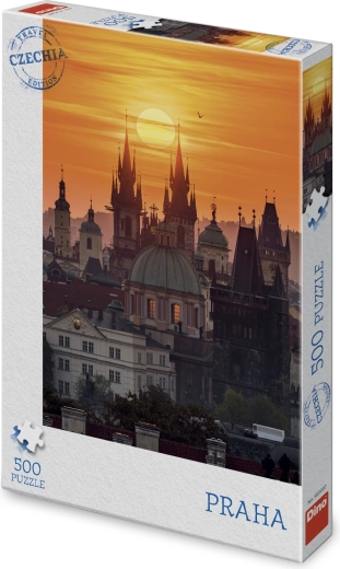 Puzzel Praag, de stad met honderd torens (500 stukjes)