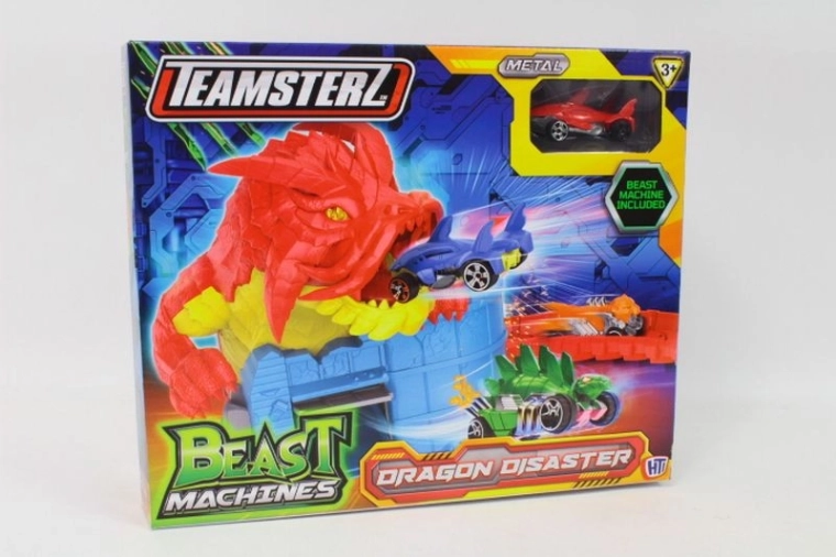 Teamsterz Beast Machines Drakenchaos – lanceerset met autootje