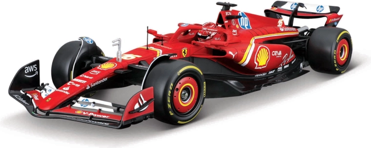 Bouwpakket model Ferrari SF-24 Charles Leclerc 1:24 van Bburago