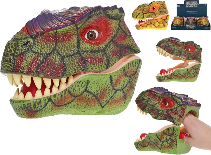 Handpop dinosaurus voor kinderen 21 × 14 cm