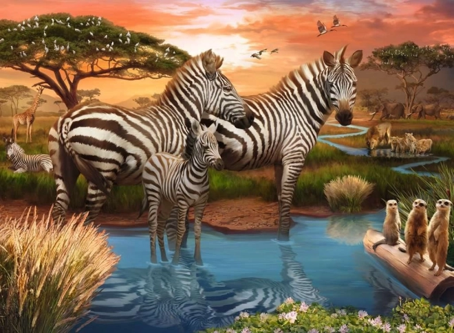 Puzzel Zebra’s 500 stukjes