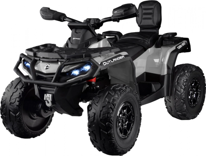 Elektrische kinderquad CAN-AM OUTLANDER 4x4 met LED‑paneel 24V – zwart