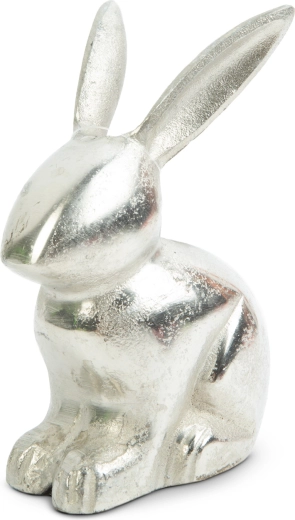 Paasdecoratie aluminium konijn 16 × 10 cm