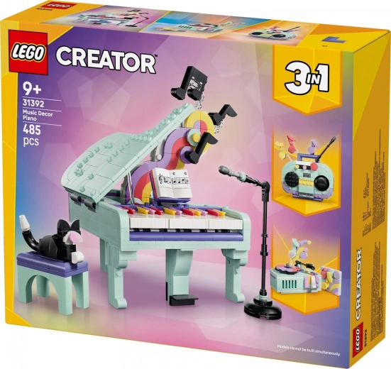 3-in-1: piano, boombox of platenspeler