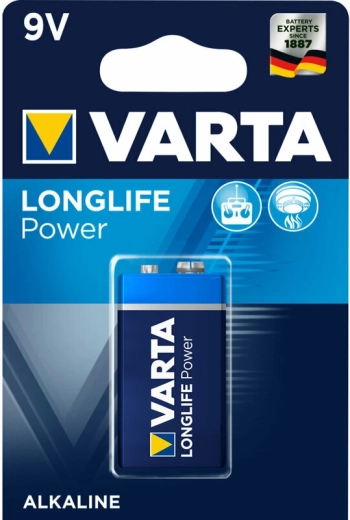 Varta Longlife Power 9V alkaline batterij