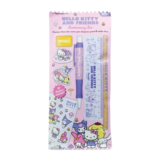 Hello Kitty en vrienden schoolset mushroom