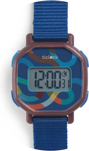 Djeco digitale horloge Blue volute