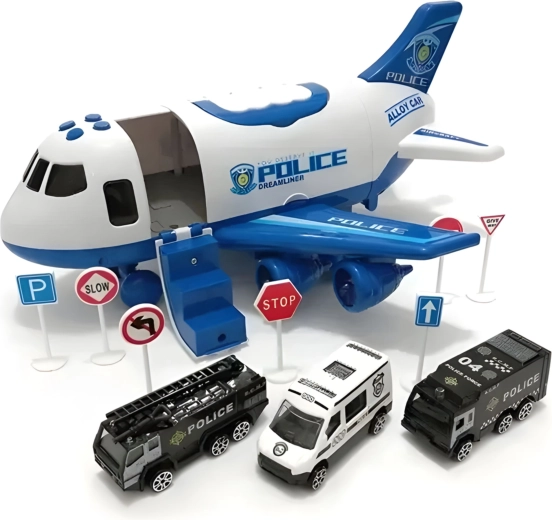 transport van auto’s en verkeersborden