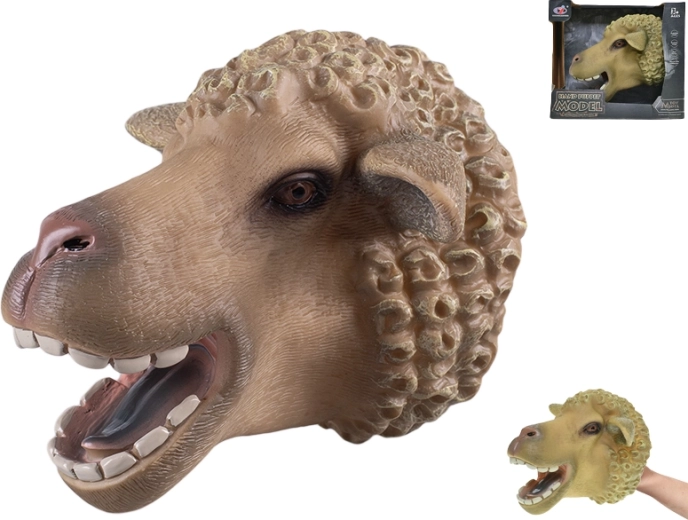 Handpop schaap 20 cm voor kinderen vanaf 3 jaar