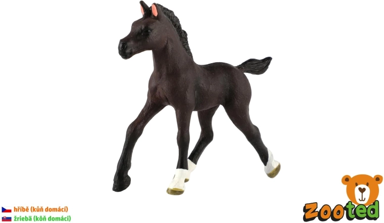 Veulen van het huispaard – plastic figuurtje 11 cm - 1 stuk