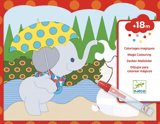 Waterkleurplaten Dierenplezier