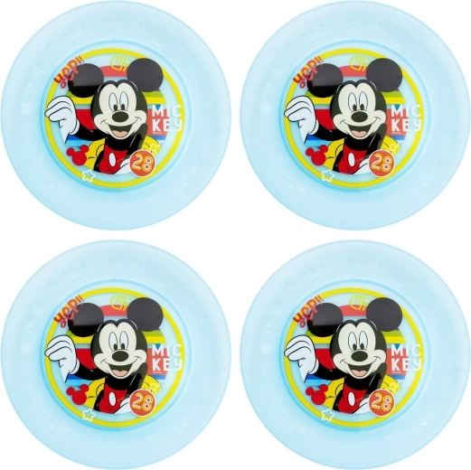 Set kinderborden Mickey Mouse (4 stuks)