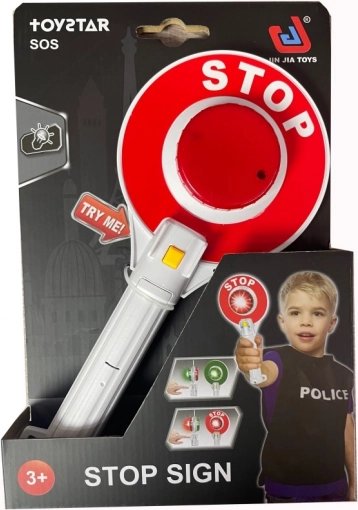 Politie-stopbord met licht