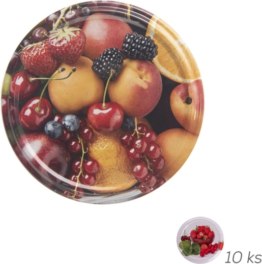 Bio metalen Twist-Off deksels TO 66 fruit 10 stuks