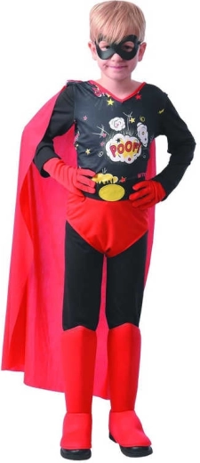 Carnavalskostuum actieheld in Spiderman-stijl maat L (130–140 cm)