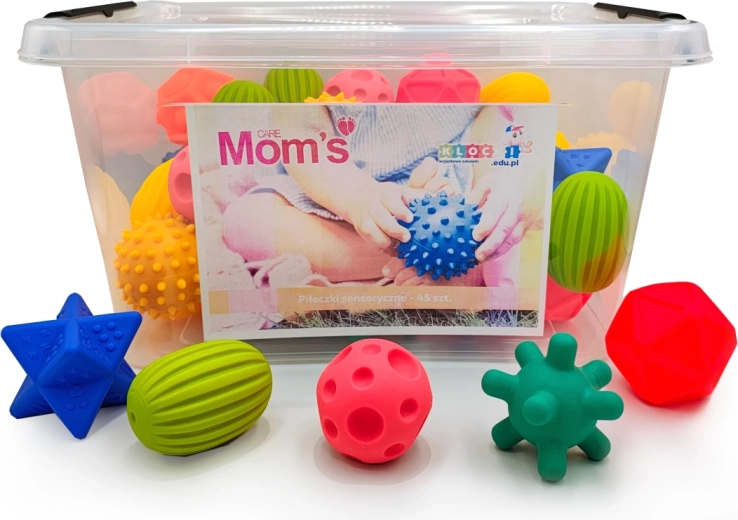 Sensorische ballen – educatieve set 45 stuks 6m+ Mom’s Care