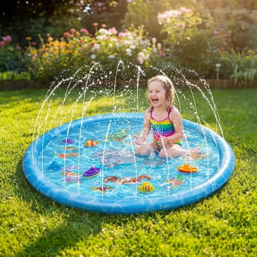 Kinderwatersproeier 170 cm blauw