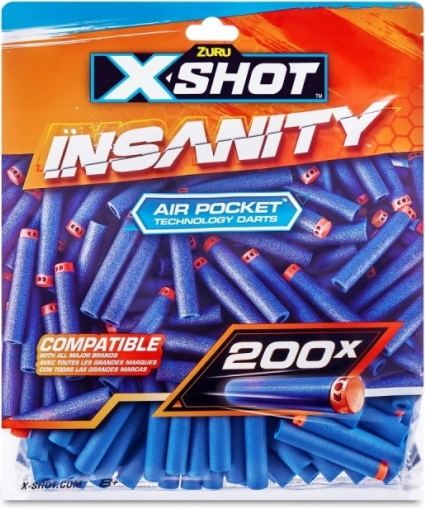 X-Shot Insanity schuimkogels 200 stuks