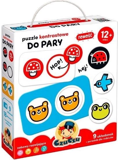 CzuCzu koppelpuzzel – contrastrijke afbeeldingen voor peuters