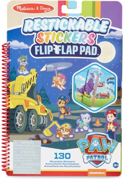 Paw Patrol herplakbare sticker flip-flap blok – Ultieme missie