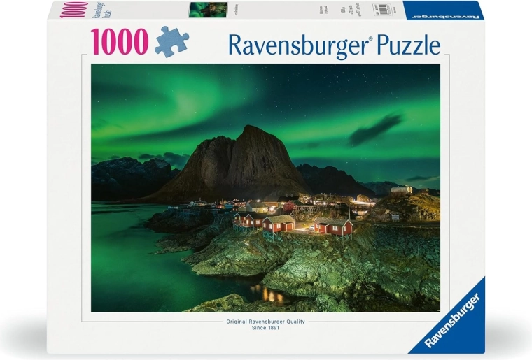 Ravensburger puzzel noorderlicht boven Hamnøya 1000 stukjes
