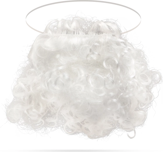 Witte Sinterklaasbaard 33 × 25 cm