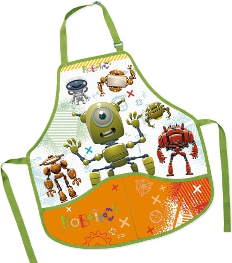 Kinderwerk-/knutselschort Robots 50 × 55 cm - 1 stuk