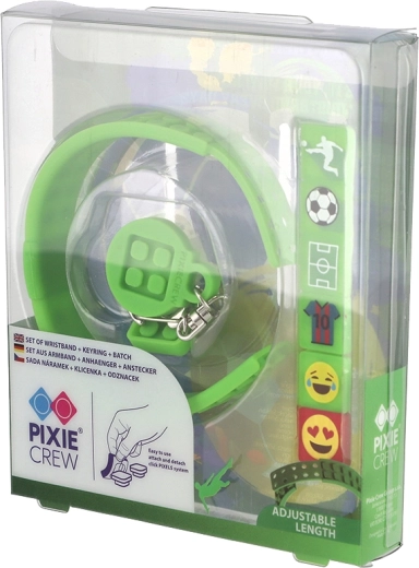 Pixie Crew 3-in-1 set voetbal met armband, sleutelhanger en badge