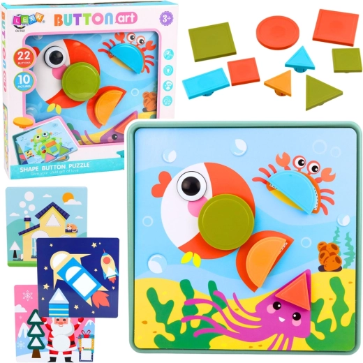 Creatieve geometrische puzzel – educatieve mozaïek voor kinderen (35 stuks)