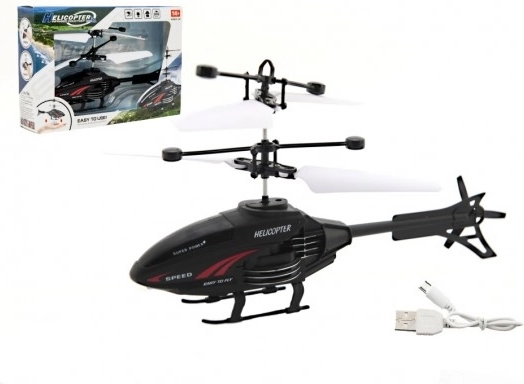 RC helikopter met handbewegingsbesturing en USB-opladen, 16 cm