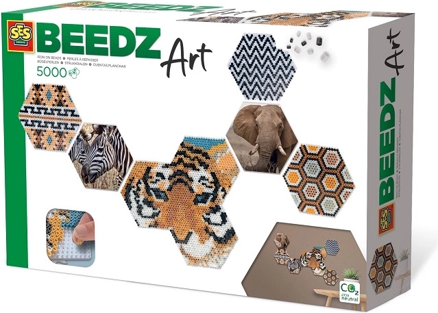 SES Creative Beedz Art safari strijkkralen 5.000 stuks