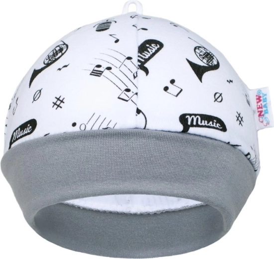 Baby katoenen mutsje New Baby Music