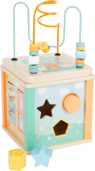 Motorische kubus SMALL FOOT in pastelkleuren