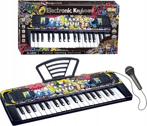 Elektronisch kinderorgel met microfoon (37 toetsen)