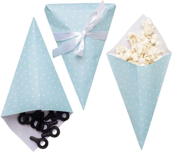 JaBaDaBaDo papieren snoeptuit blauw (6 stuks)
