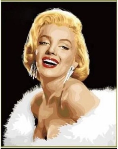 Schilderij om te schilderen op nummer op lijst 40 × 50 cm Marilyn Monroe