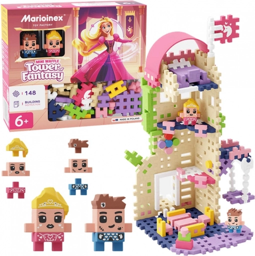 Bouwset Waffle Mini - Prinses: Toren van fantasie