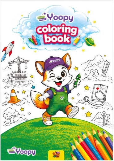 Kleurplaten Yoopy in het Engels (16 pagina's)