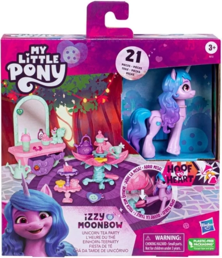 My Little Pony Izzy met theekransje – figuur Izzy Moonbow met accessoires