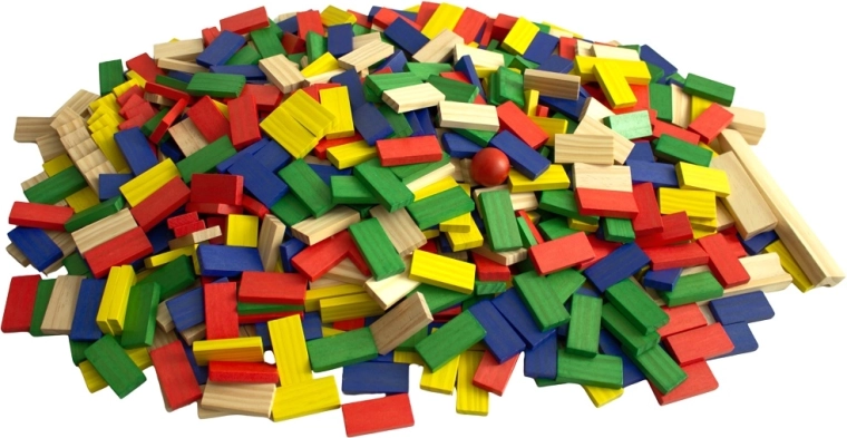 400 kleurrijke stukjes voor eindeloos bouwen