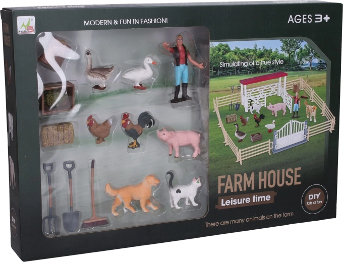 Boerderijset met figuur 8 cm