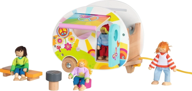 Houten caravan Happy Campers Goki