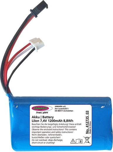 Batterij Jamara J-Rock li-ion 7,4 V 1200 mAh 8,88 Wh