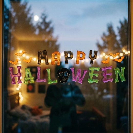 Halloween gel raamsticker - 1 stuk