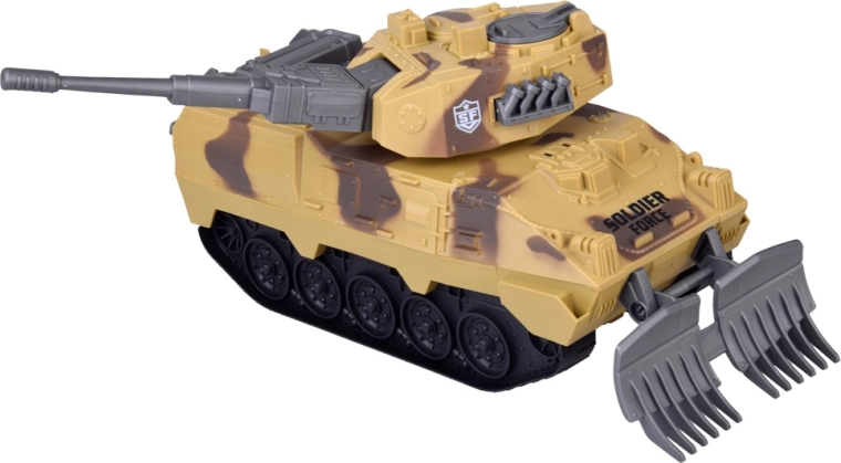 Tank met draaibare koepel en schuifblad