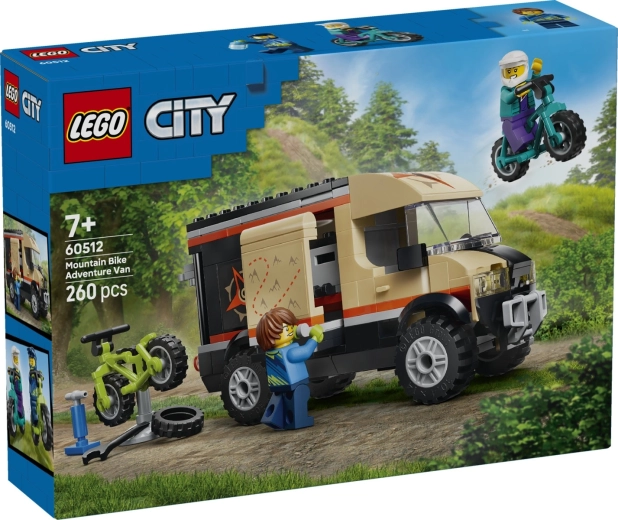 LEGO City bestelwagen met mountainbikes