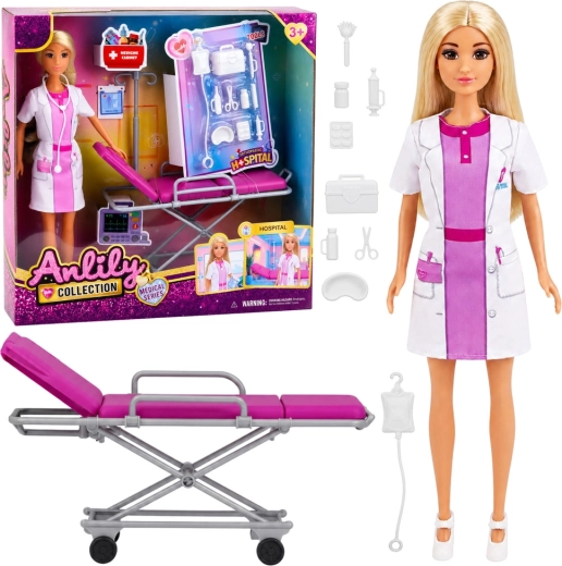 Anlily dokter – pop met brancard en medische accessoires