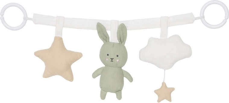 Jabadabado kinderwagenhanger groen konijntje