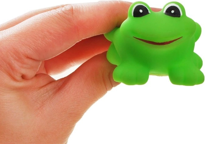 Piepende pret bij het knijpen